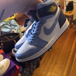 Jordan 1 UNC Blues Size 9 M 10.5 W