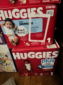 Huggies Little Snugglers Plus Size 1 Diapers 192 Count
