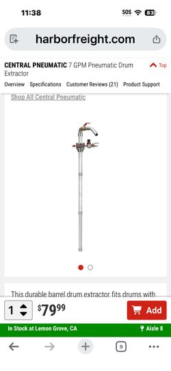 Pneumatic Barrel Pump