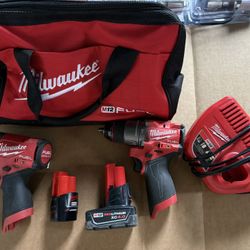 M12 FUEL 12-Volt Lithium-Ion Brushless Cordless Hammer Drill and Impact Driver Combo Kit