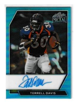Leaf Metal Autographed Terrell Davis Card