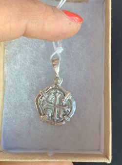 Atocha silver coin pendant