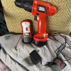 Black And Decker Drill Set 3/8 