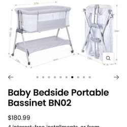 Baby Bedside CRIB/Portable Bassinet