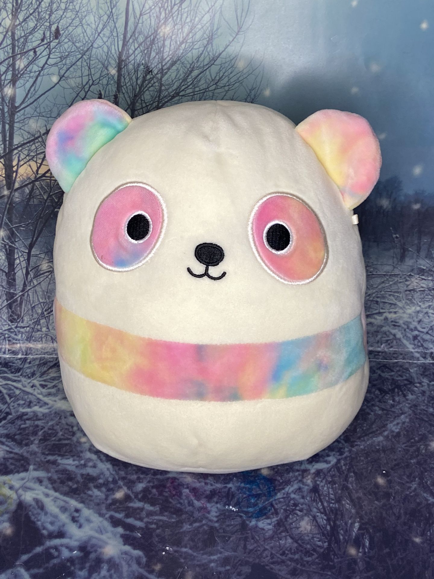 Squishmallows Pearson the Rainbow Tie-Dye Panda 8" Stuffed