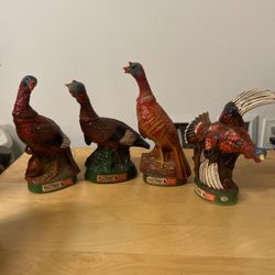 Vintage Wild Turkey Decanter Set 