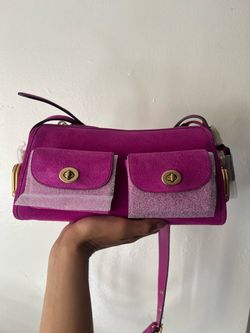 Coach Mini Haversack Bag in Magenta