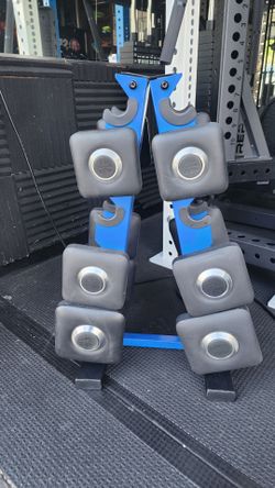 Peloton 15lb, 20lb and 30lb dumbbells