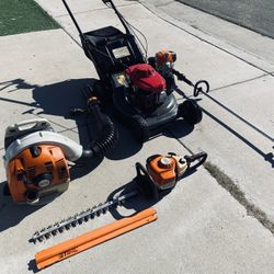 Honda Lawnmower & Stihl Tools