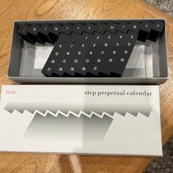Modern “ism.” Step Perpetual Calendar – Minimalist Desk Decor