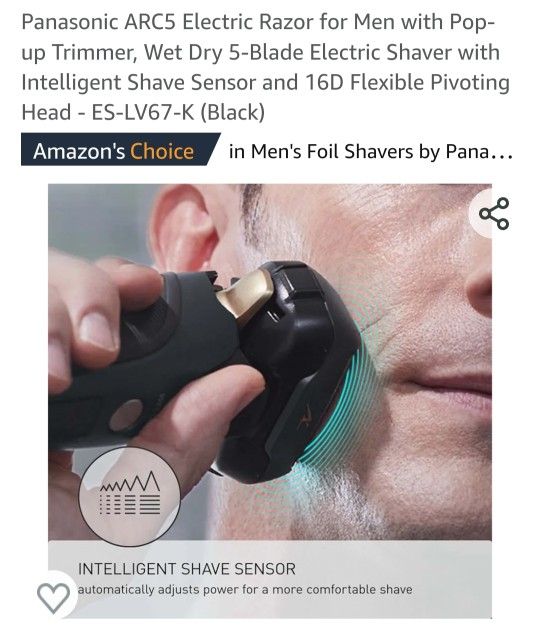 PANASONIC ES LV67 RAZOR FOR NAN POP WET DRY 5 BLADE TRIMMER