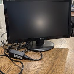 Monitor Acer 20” Full HD + Adaptador HDMI (Funciona Perfecto)