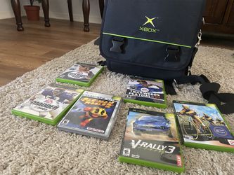 Original Xbox Bag And Games