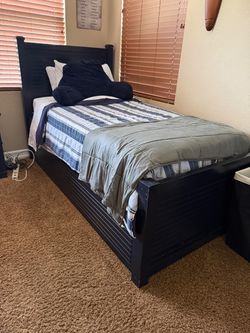 Bedroom Furniture -twin XL, nightstand, color navy