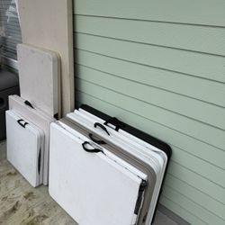 10 LIFETIME Heavy-Duty Plastic Fold-in-Half Table 6,5,4 ft