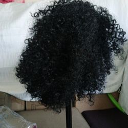 Half Curly Wig