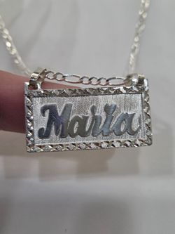 Maria name con cadena