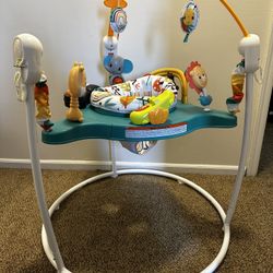 Fisher-Price Baby Bouncer Whimsical Forest Jumperoo Activity Center with Music and Lights