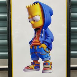 Bart Drip Digital Hypebeast Poster Wall Art