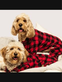 Red Buffalo Plaid Dog Pajamas