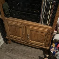 Solid oak cabinet