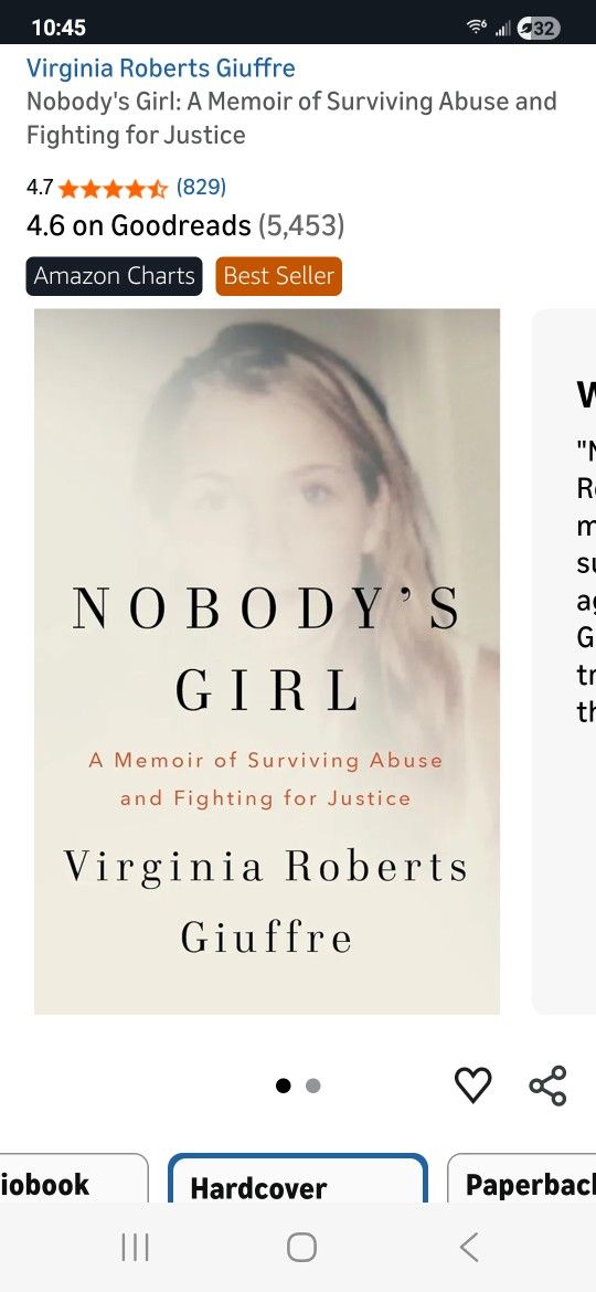 Hardcover Nobody's Girl