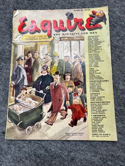Vintage Esquire magazine March 1946-complete with original Vargas centerfold pin-up