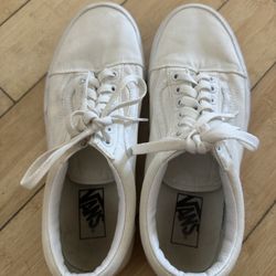 White Vans 10 Size
