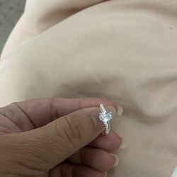 Real 925 Sterling Silver Wedding Ring Size 7