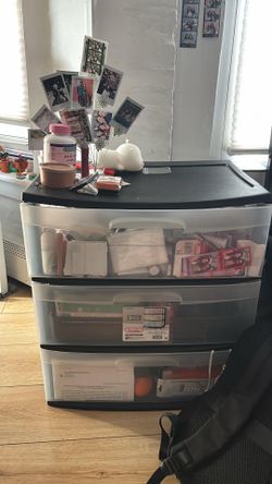 3 drawer wide cart