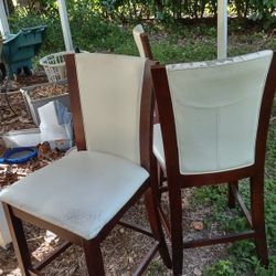 Free Solid Wood Upholstered Bar Chairs, Kendall Area