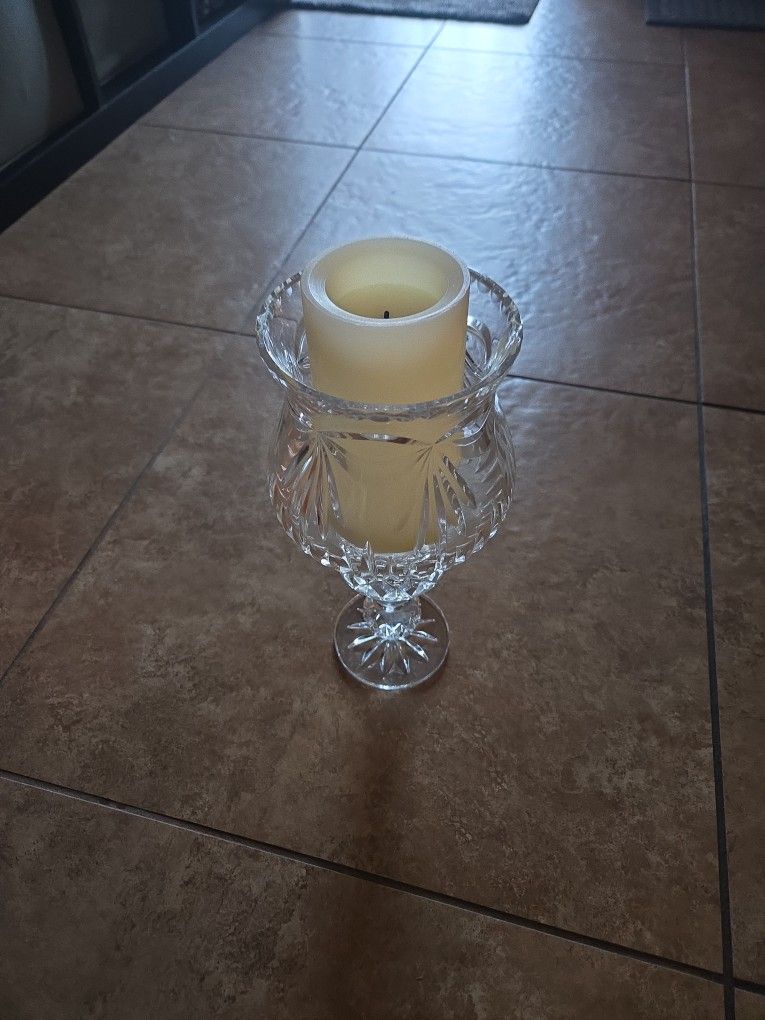 Glass Candle Holder