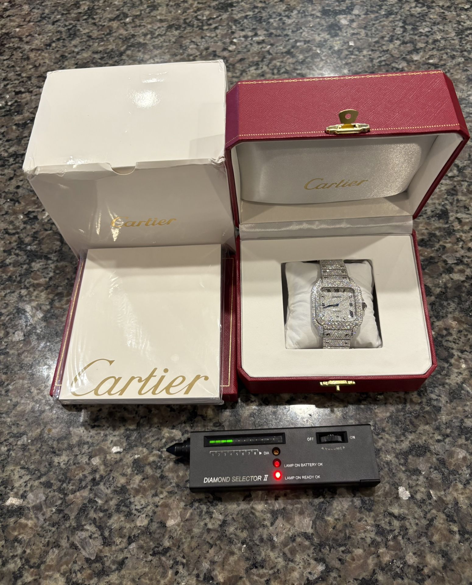 1 To 1 Miossinite Cartier Santos