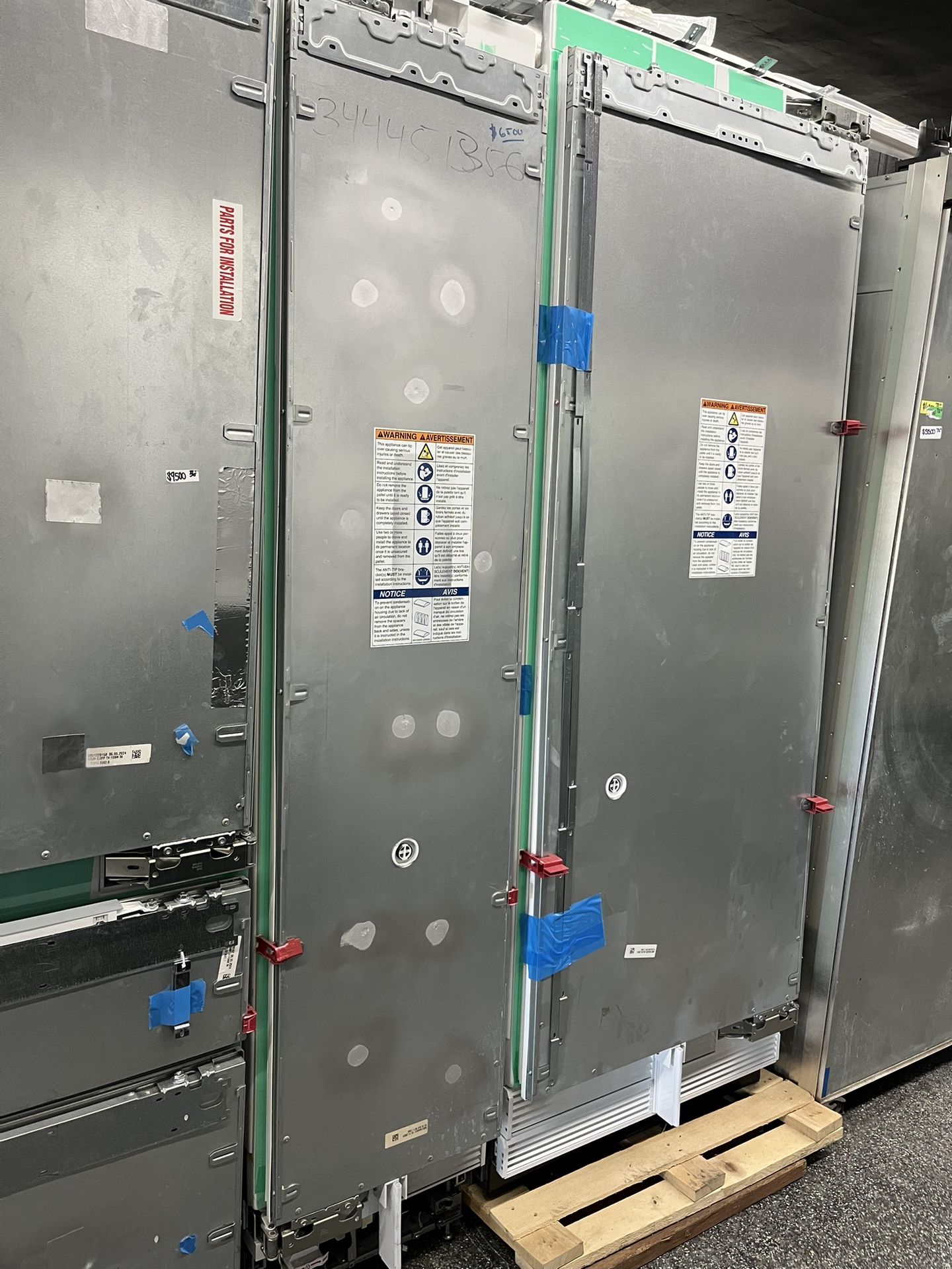Thermador Built in Panel Ready 48” Column Set Fridge And Freezer