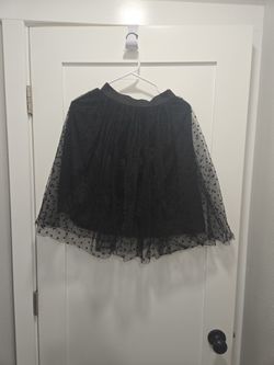 Elegant Black Tulle Skirt