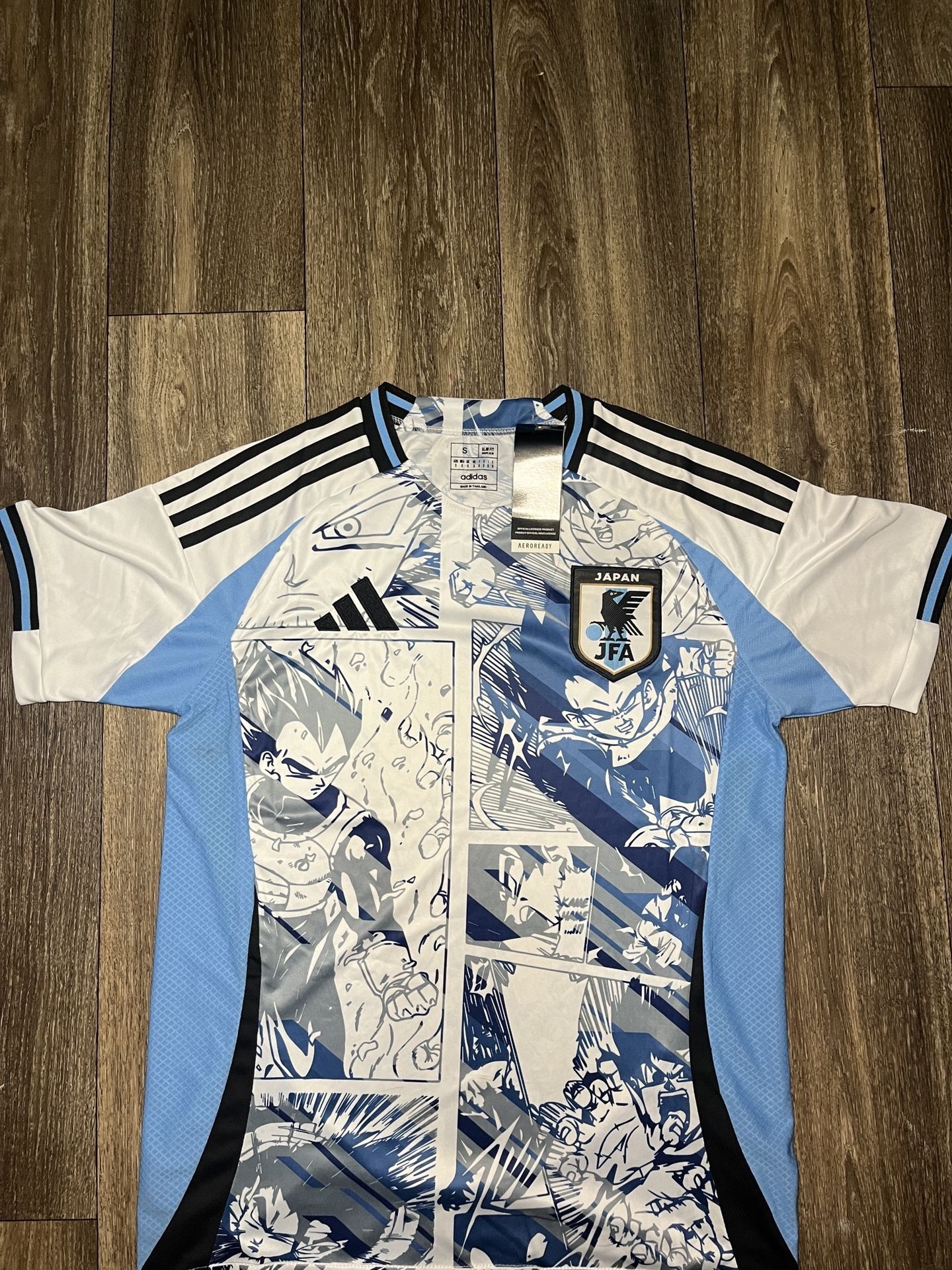 Brand New Goku/vegeta Men’s Adidas Jersey Size Small Slim Fit Firm On Price For Cheap.