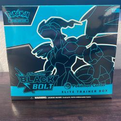 Pokemon Black Bolt ETB Pokemon Center