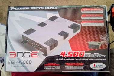 Power Acoustik 4500 watts Monobloc Class D Amplifier Brand New In The Box