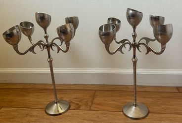 Pair of 5-Arm Candelabras