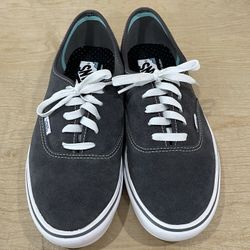 Vans Authentic Gray Suede Shoes, Sneakers 721356 – Size men’s 9.5 Women’s 11