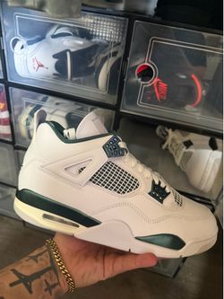 Oxidized green Jordan 4s