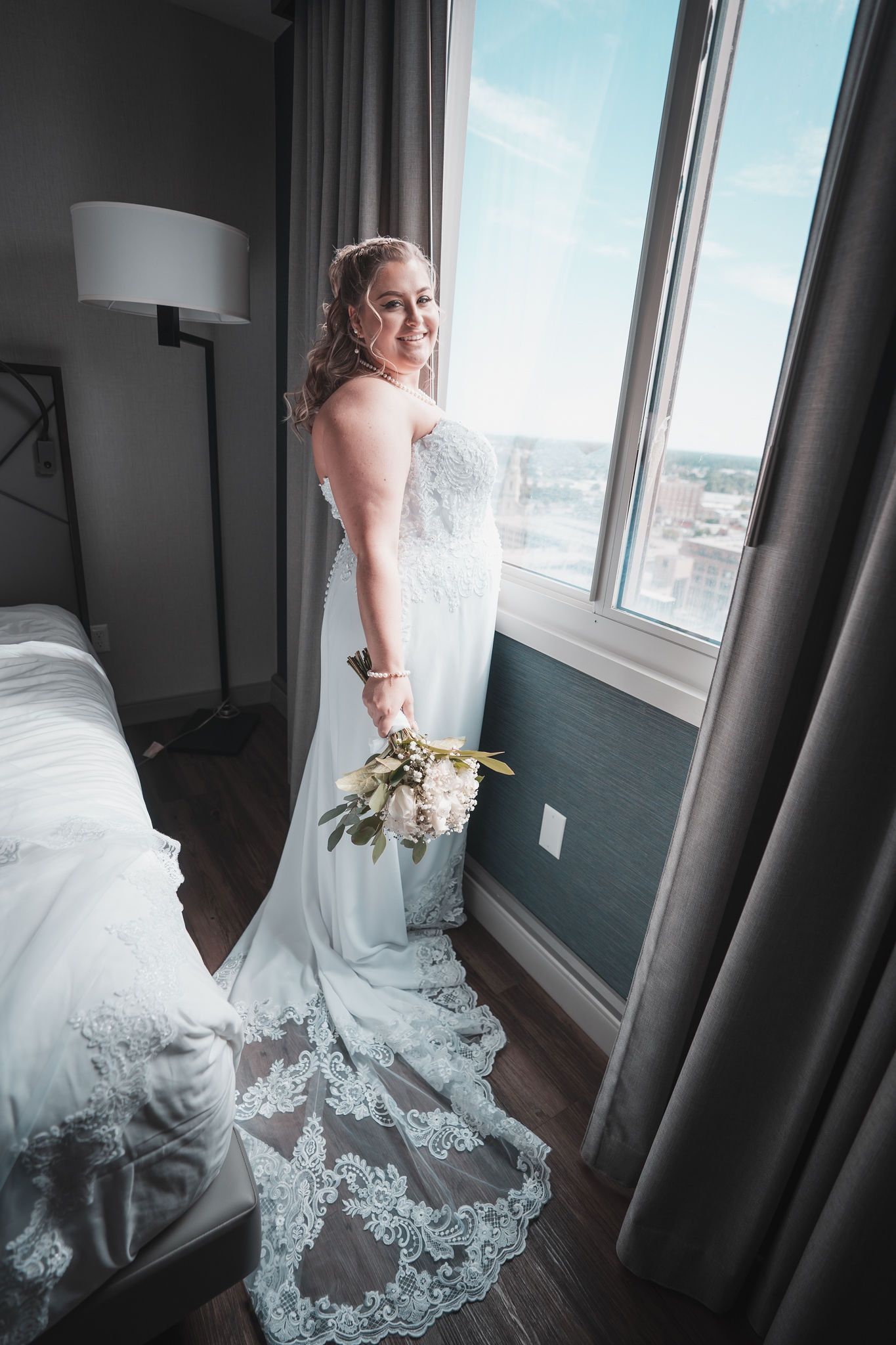 Wedding Dress And Veil