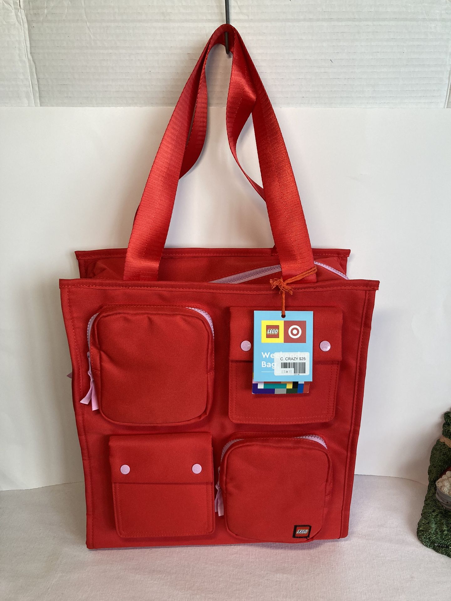 LEGO Collection x Target Weekender Tote Bag Utility Bag RED New With Tags