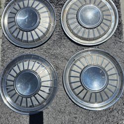 FORD THUNDERBIRD T BIRD HUBCAPS WHEEL COVERS CENTER CAP VINTAGE