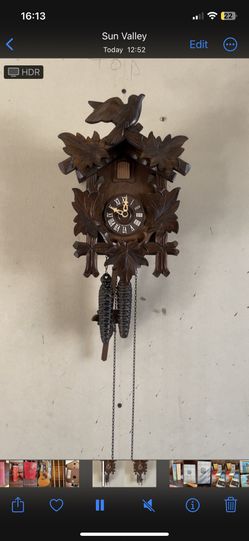 Vintage estate German wooden cuckoo clock Germany