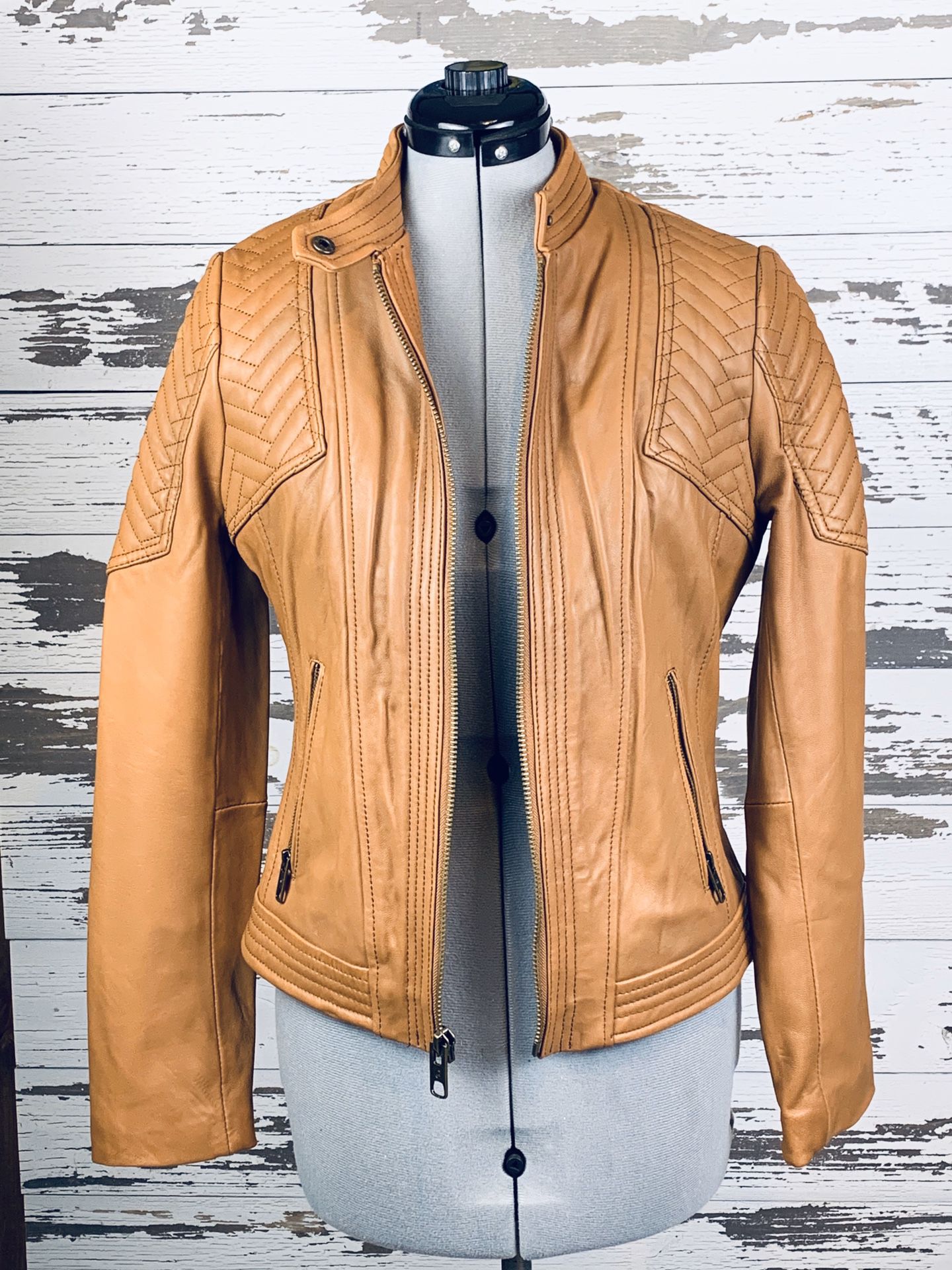100% Authentic New Michael Kors Real Leather Jacket