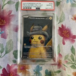 PSA 10 pikachu with grey felt hta