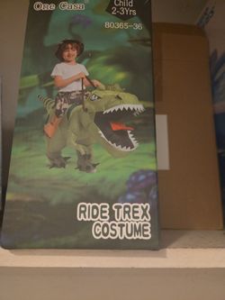 Dinosaur ride tree costune