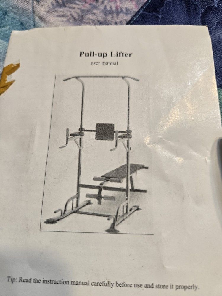 Pull Up Lifter with bench