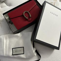 GUCCI Dionysus Leather Shoulder Bag 